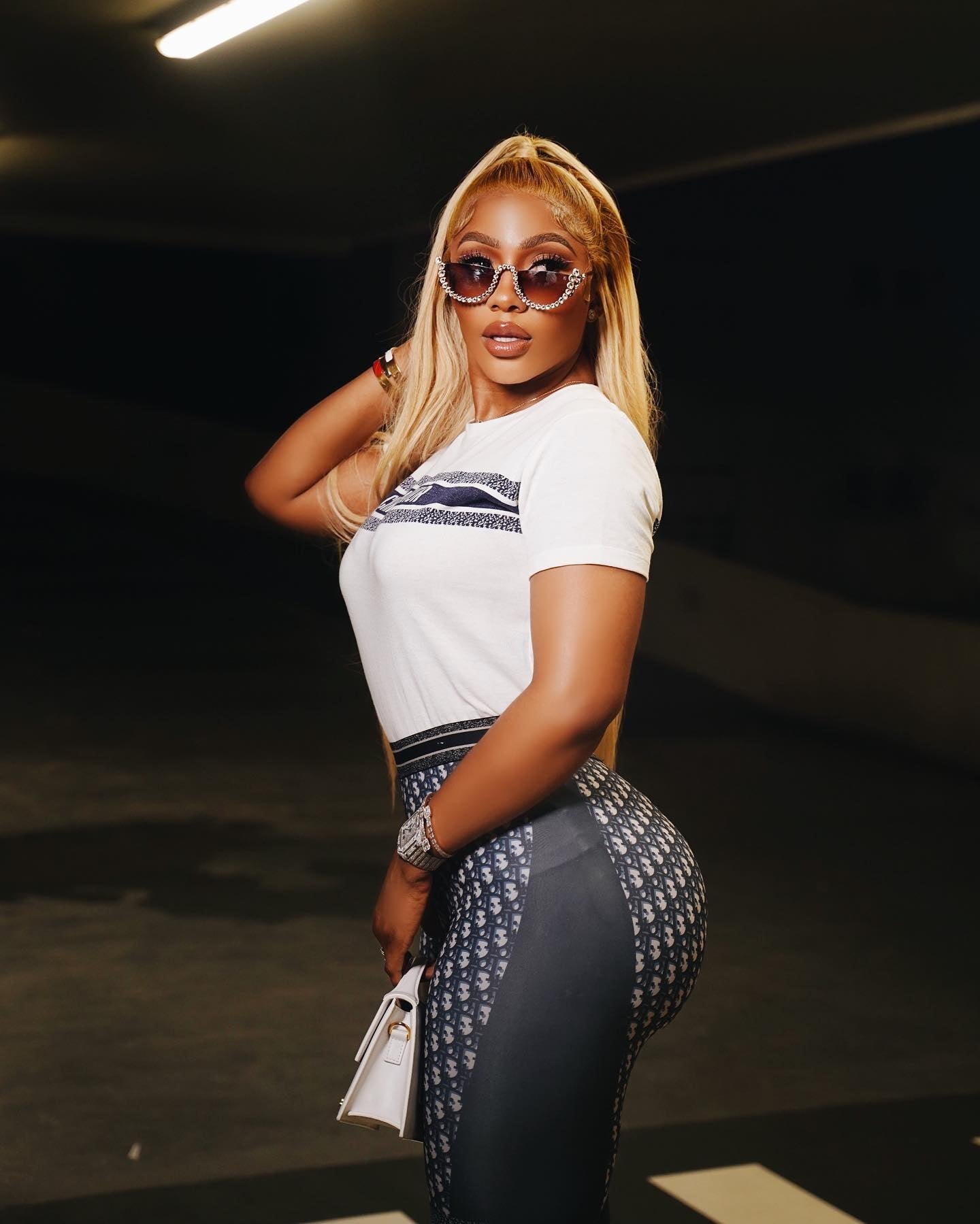 Women printed short-sleeved Top + long pants two-piece set 3