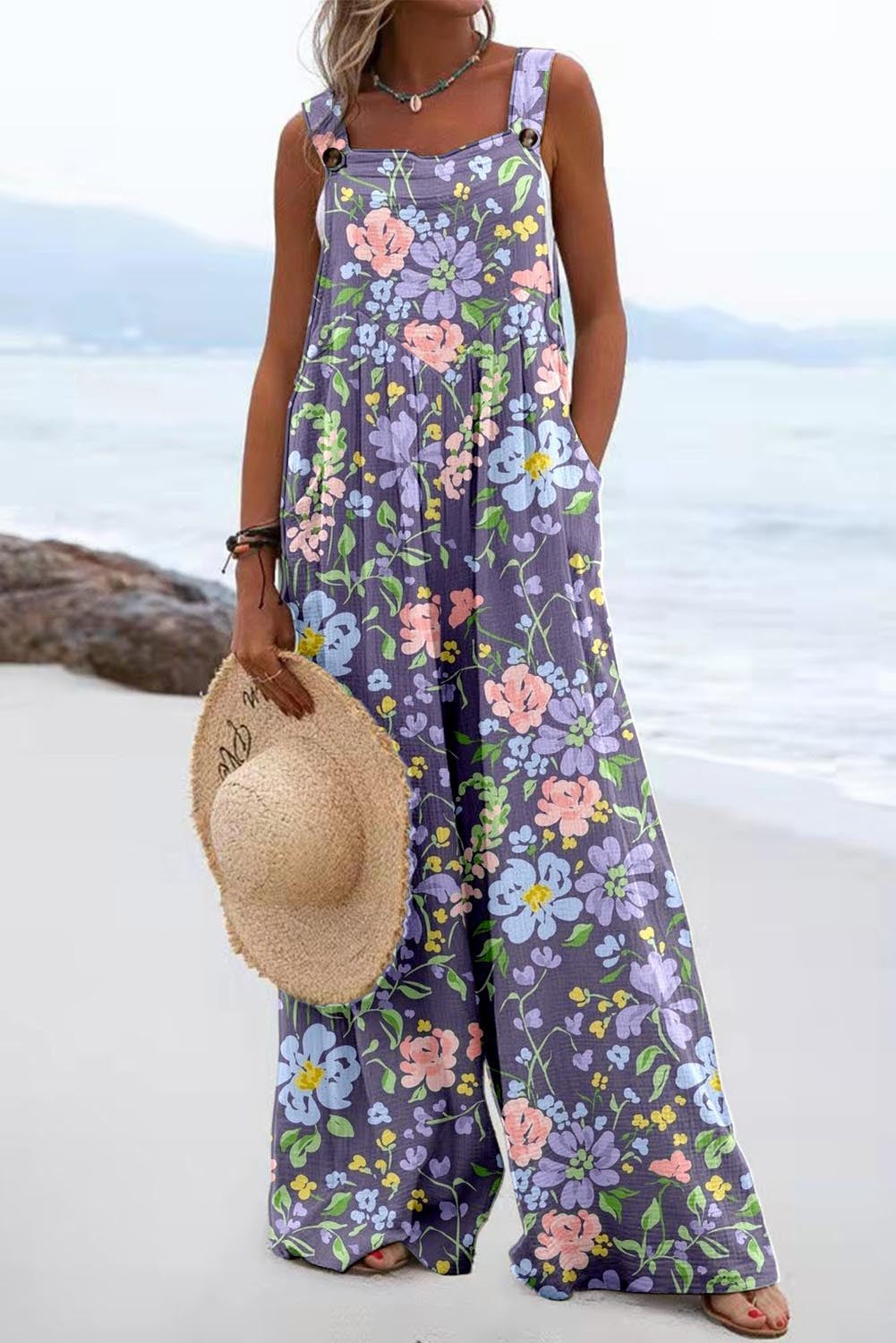 Women Summer Printed Jumpsuit 7