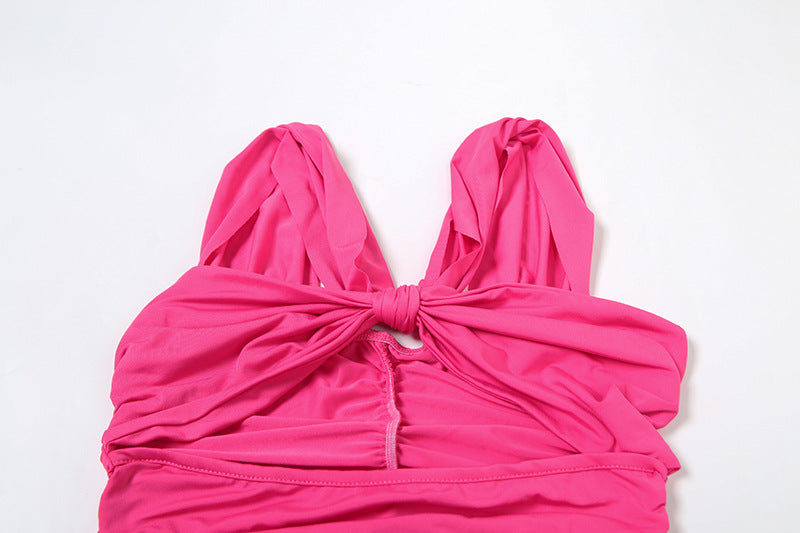 Summer fashion sexy hollow Low Back high waist long dress 10