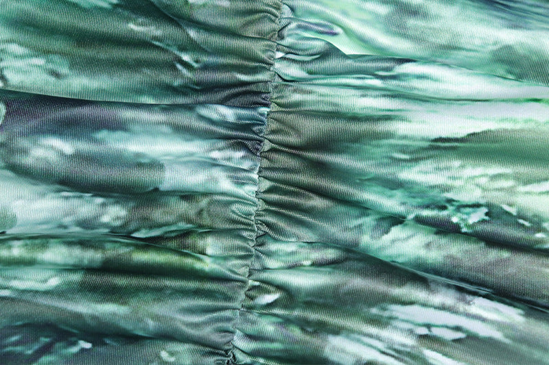 Printed Sleeveless Drawstring Top and Skirt Two-piece Set 13