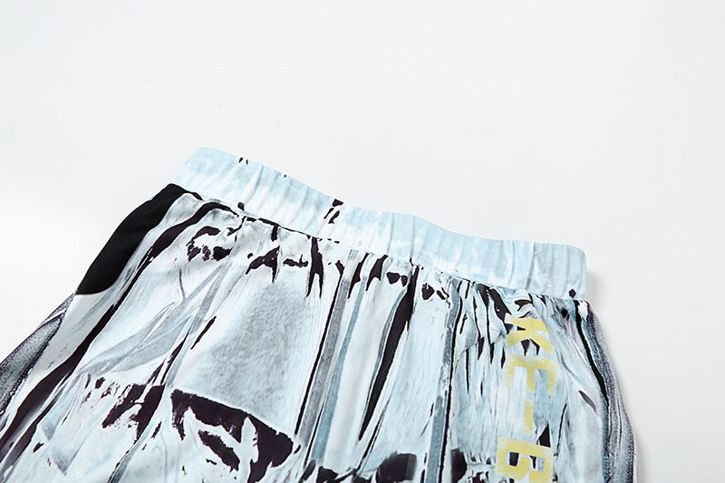 Autumn Women Casual Hooded Top and Printed Sports Pants Two-piece Set 15