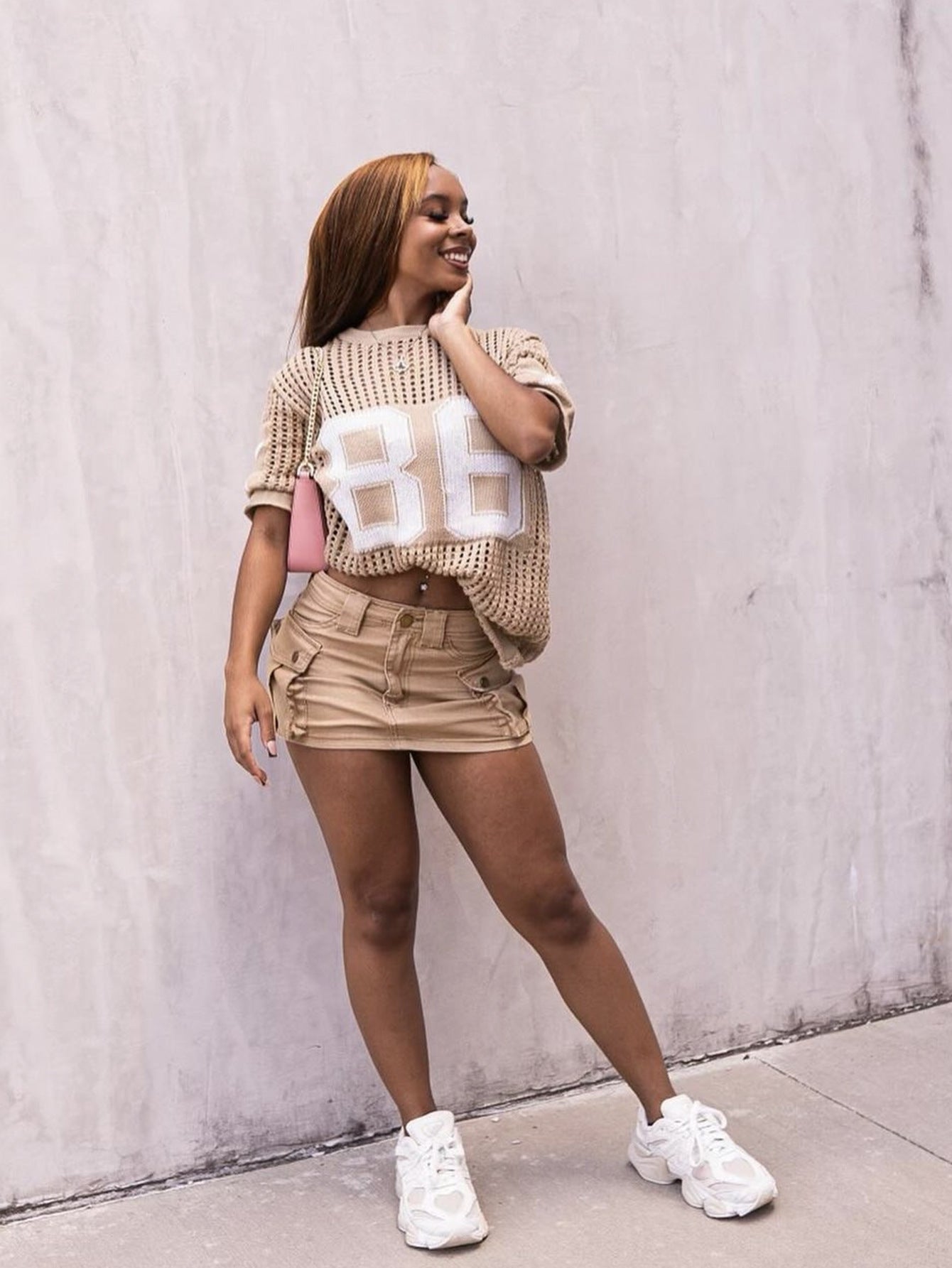 Women summer Patchwork print mesh sports short sleeve Top 6