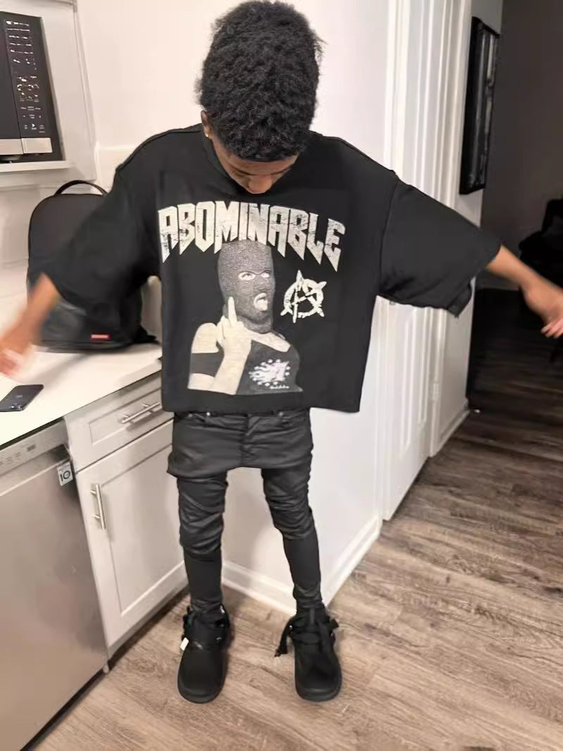 Women summer American print short sleeve T-shirt