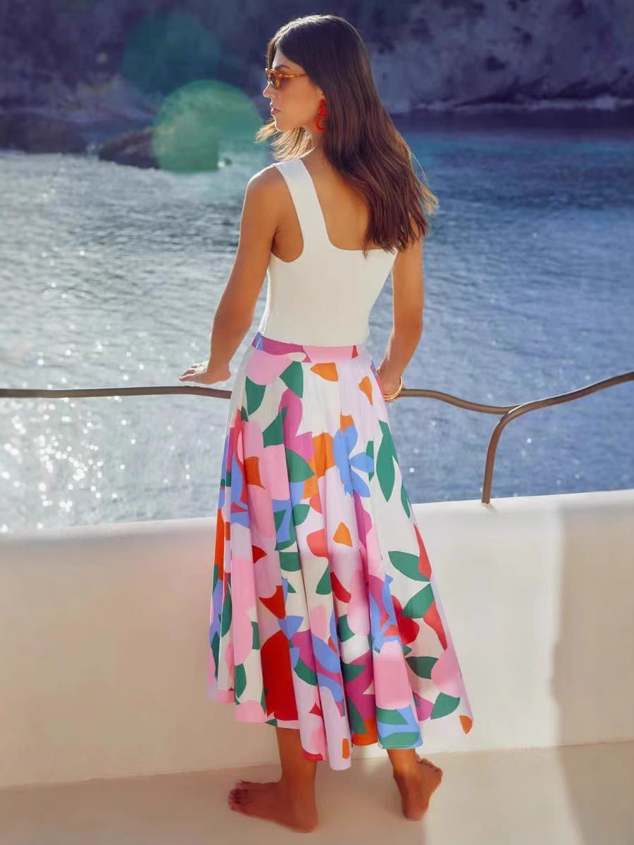 Women Bohemian Print Holidays Skirt 6