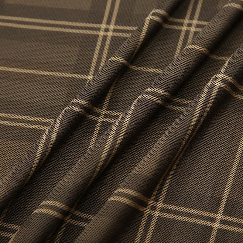 Plaid Mesh Patchwork  Strap Mini Dress 13