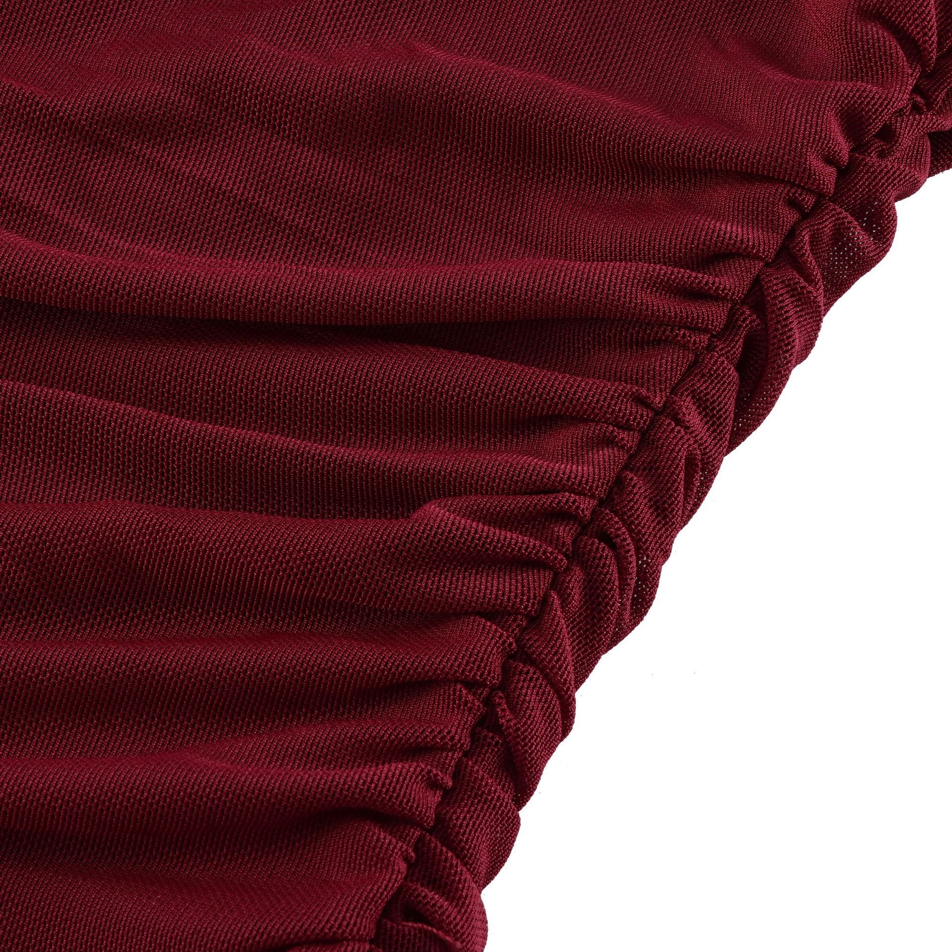 Women's Autumn Solid One-Shoulder Slash Shoulder Pleated Mesh Long Dress 13