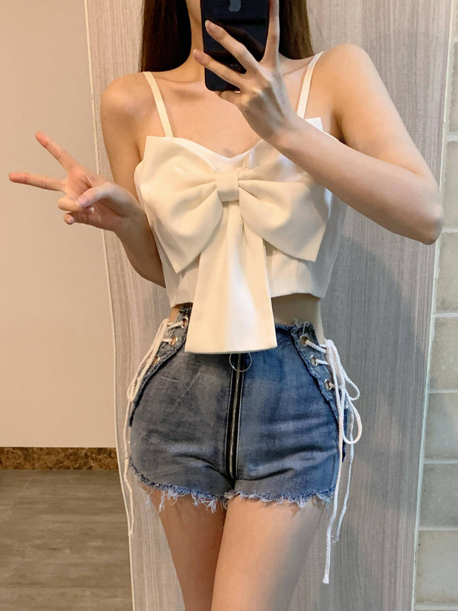 Summer And Autumn Women's Denim Shortssexy High Waist Denim Pants 4