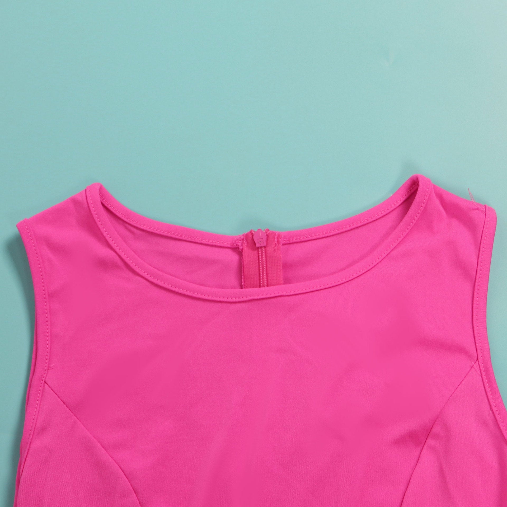 Casual Fashion Sleeveless Slim Back Slit Bodycon Dress Waistcoat Two-Piece Set 24