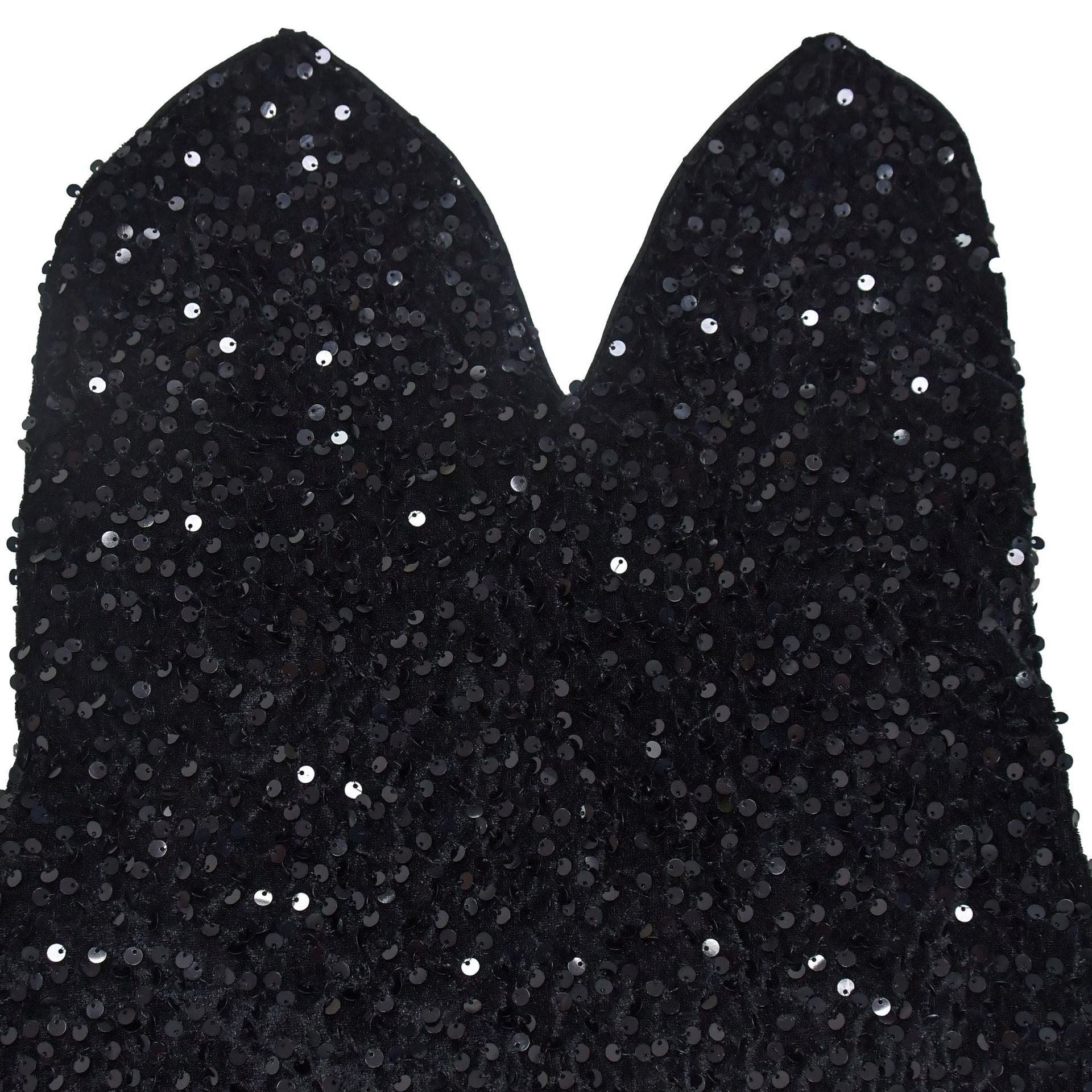 Women's Fashion Sequin Strap Backless Slit Evening Dress 18