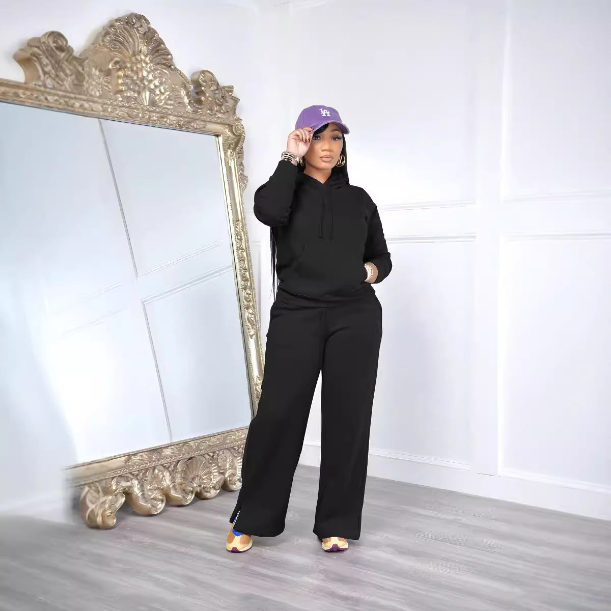 Women Casual Hoodies and Pant Two Piece Set 14