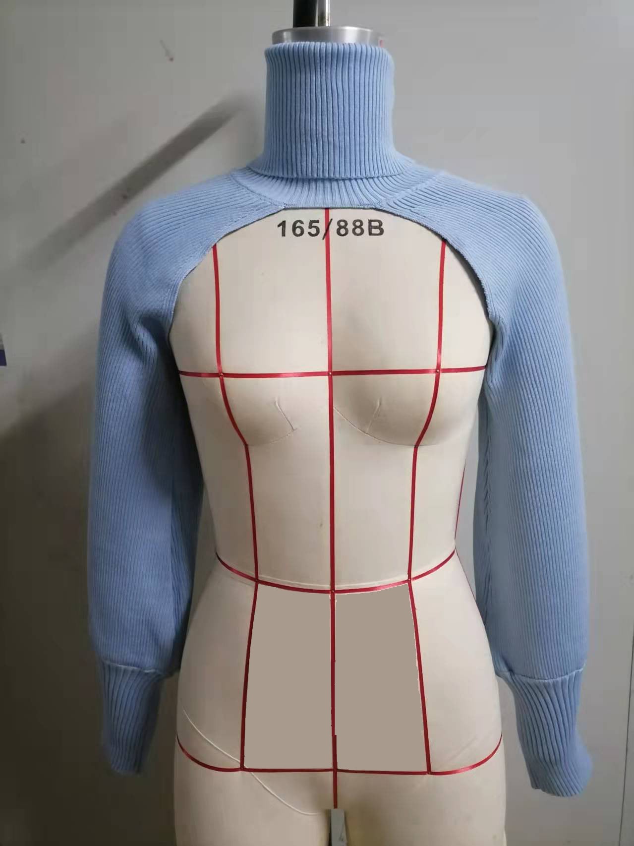 Women Lantern Sleeve High Neck Sweater 19