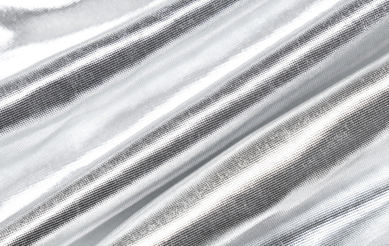 Summer Women's Fashion Metallic Drawstring Bodysuit Drawstring Bodycon Women's Suits 14