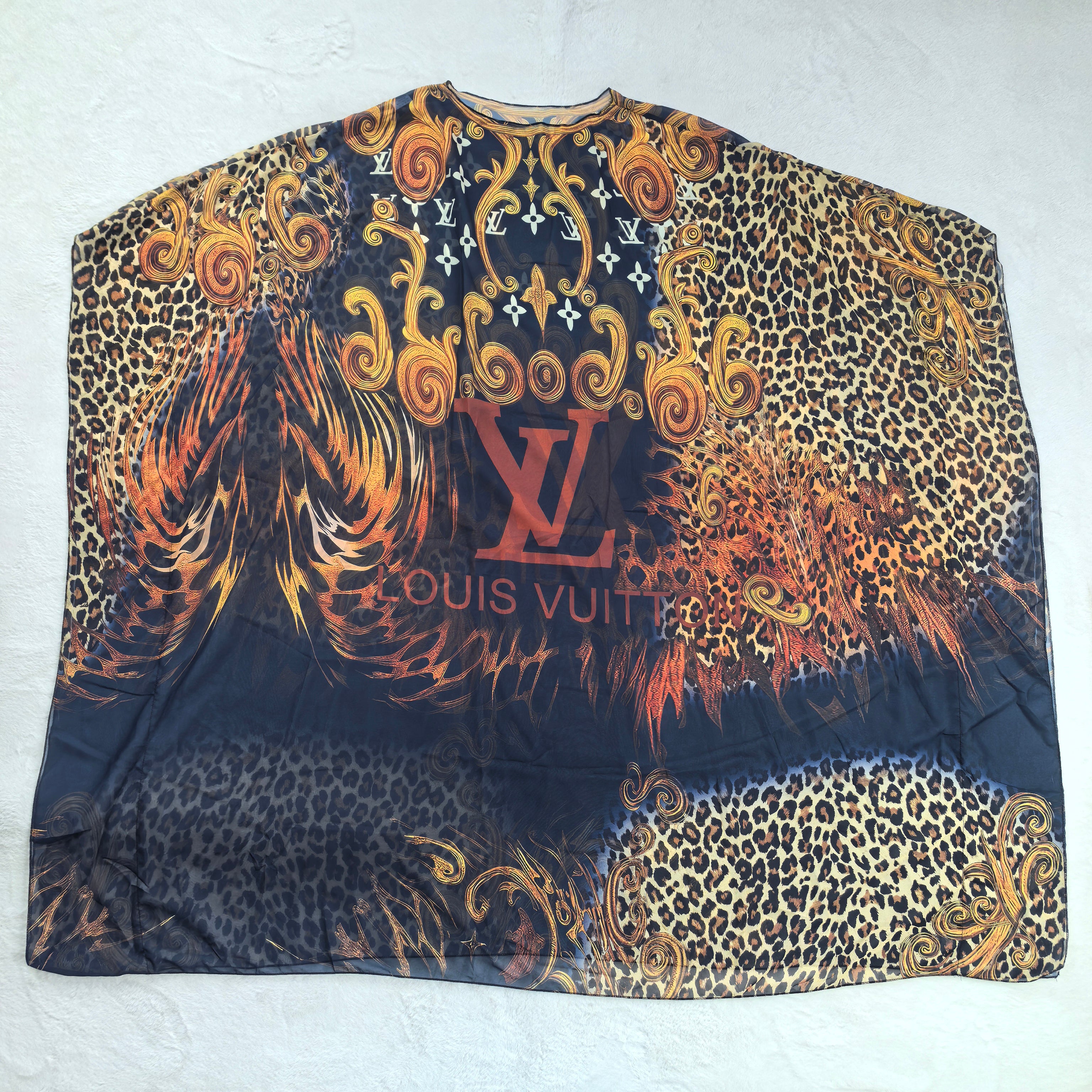 Women's Fashion Beach Holiday Printed Sexy See-Through Mesh Sleeveless Maxi Dress 21