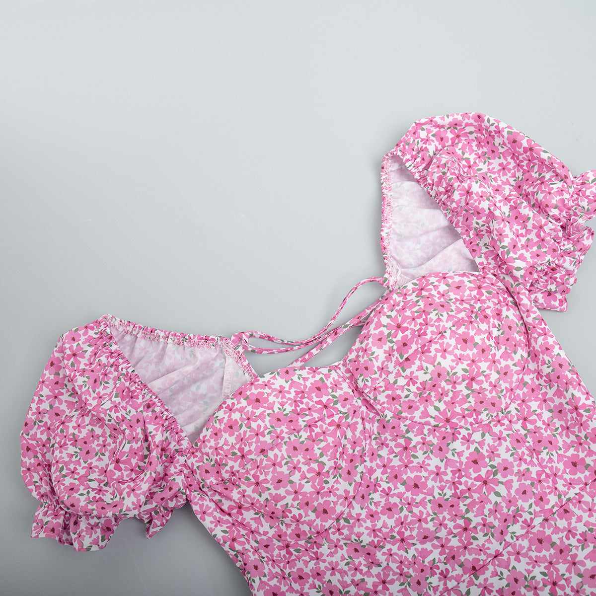 Women's Summer Off-Shoulder Floral Slit Long Dress 11