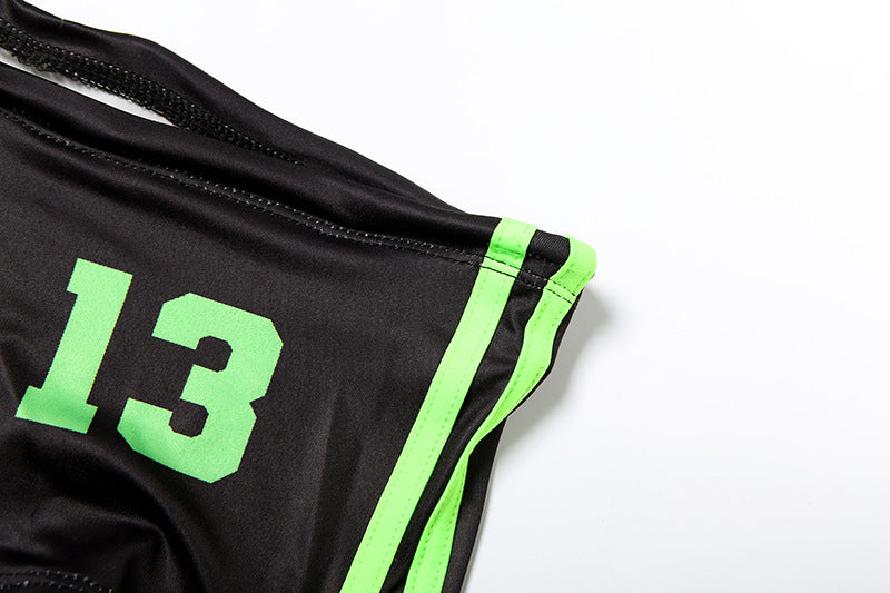 Spring Summer Women's Sexy Halter Neck Tie-Dye Printed Bikini Two-Piece Set 15