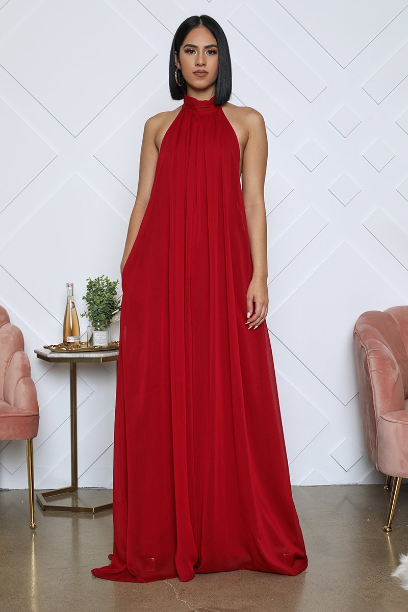 Casual Chiffon Loose Low Back Women'S Jumpsuit 8