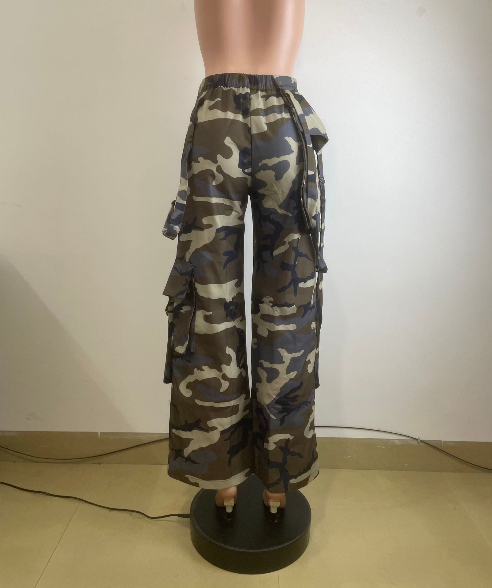 Women Casual Camouflage Multi-Pocket Pants 6