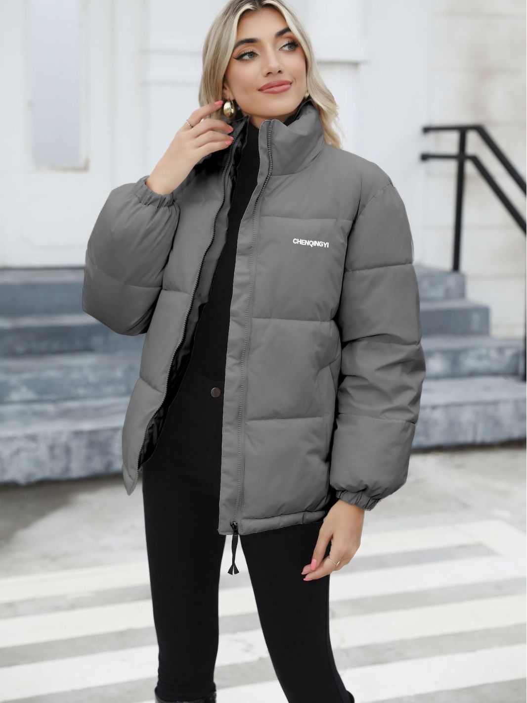 Plus Size Women's Warm Coat Winter Puffer Clothes Dowm Jacket 7