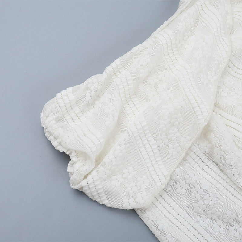 Women jacquard off-shoulder sexy fall bodycon dress 10