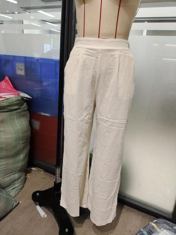 Fashion linen casual vest trousers two piece sets 12