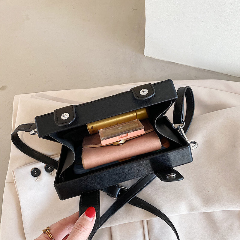 Spring Box Bag Fashion Style Small Square Bag Double Strap Single Shoulder Crossbody Bag 17