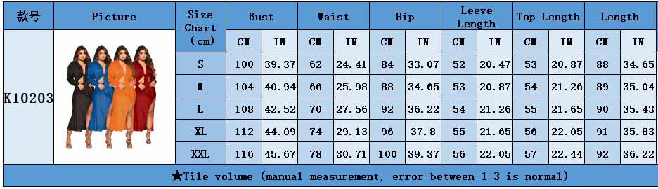 Women's Fall Ribbed Long Sleeve Slit Skirt Set 10