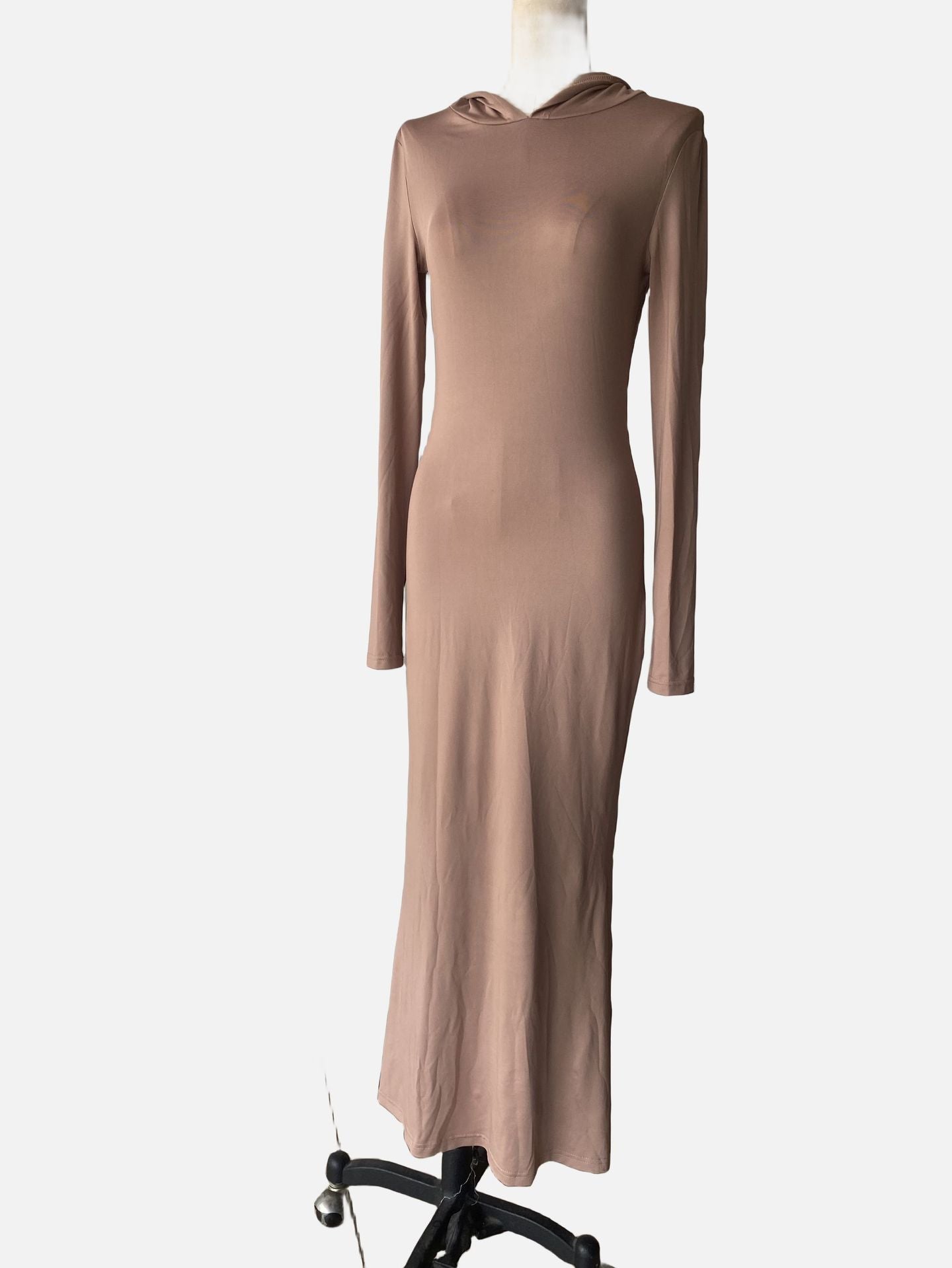 Women fall knitting hooded Bodycon dress 12