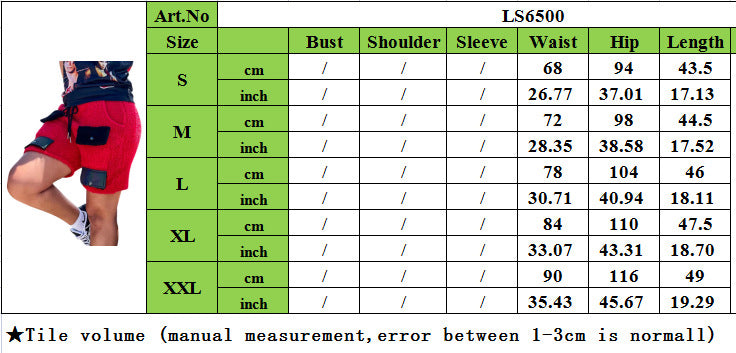 Women's Autumn Winter Casual Trousers Fashion Slim Fleece Casual Shorts 6