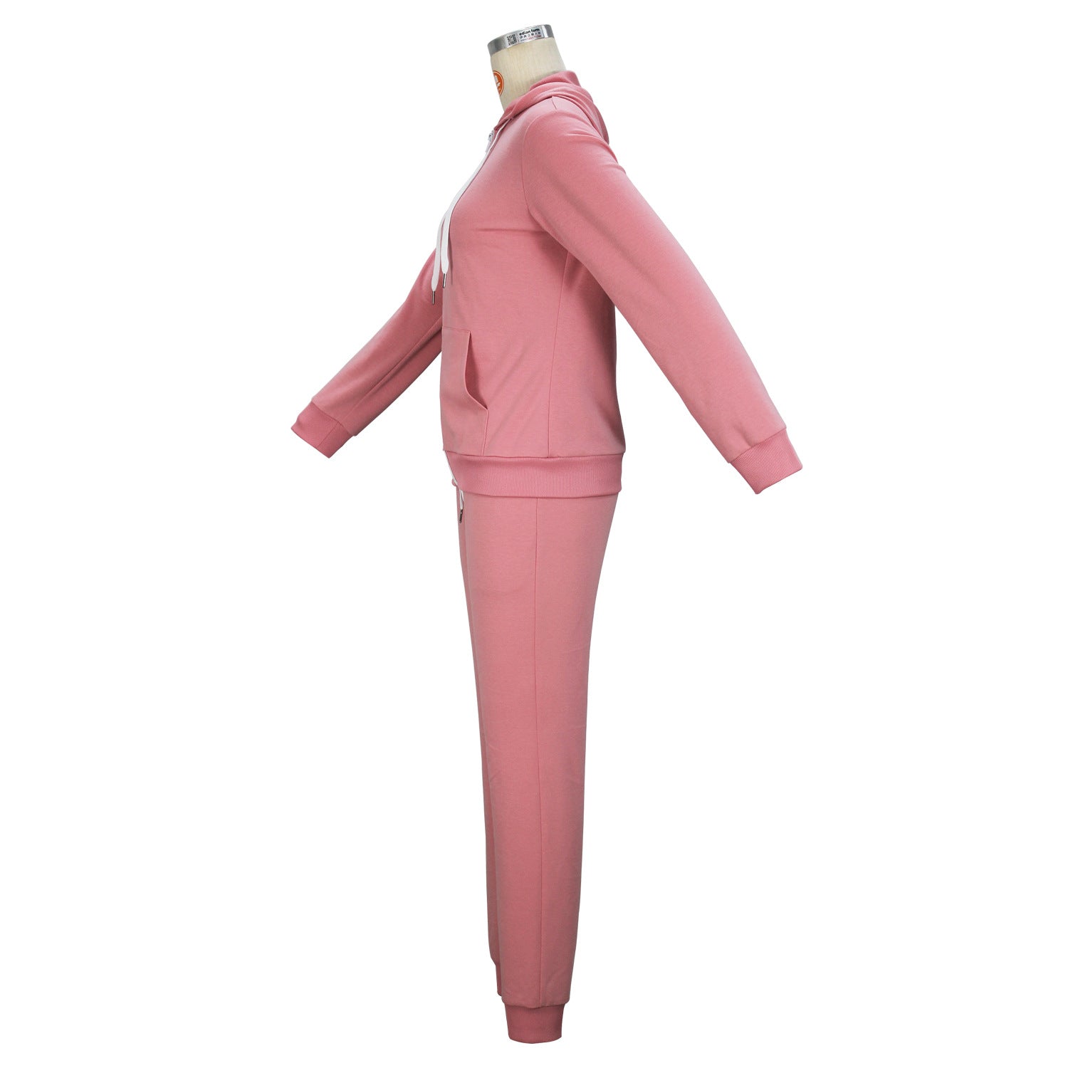 Spring, Autumn And Winter Women's Fashion Solid Color Hooded Top Pants Casual Set 4