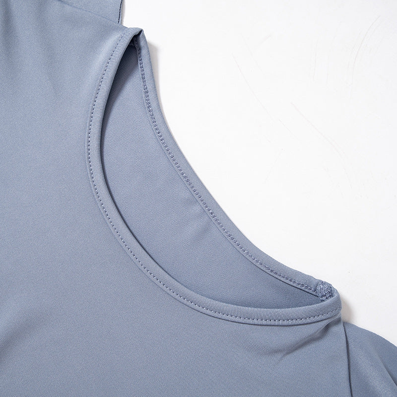 Women's Summer Ruffle Sleeveless Crop Top Low Waist Skirt Women's Set 15