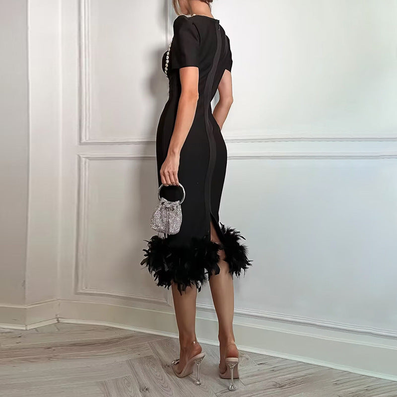 Women's Summer Beaded Formal Party Dress Evening Gown 4