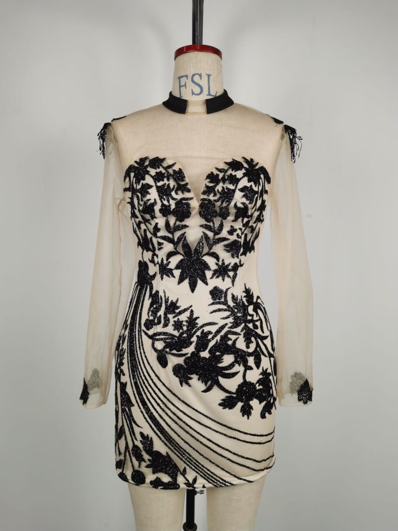 Spring/Summer Women's Sexy Shiny See-Through Formal Party Dress 11