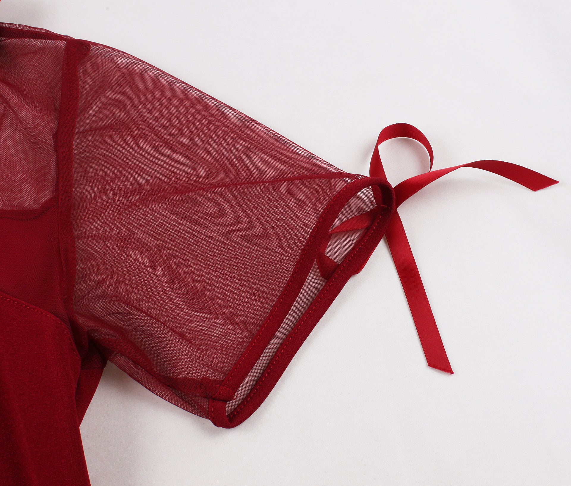 Women's Slim Waist Turndown Collar Bow Short Sleeve Chic Elegant A-Line Dress 25