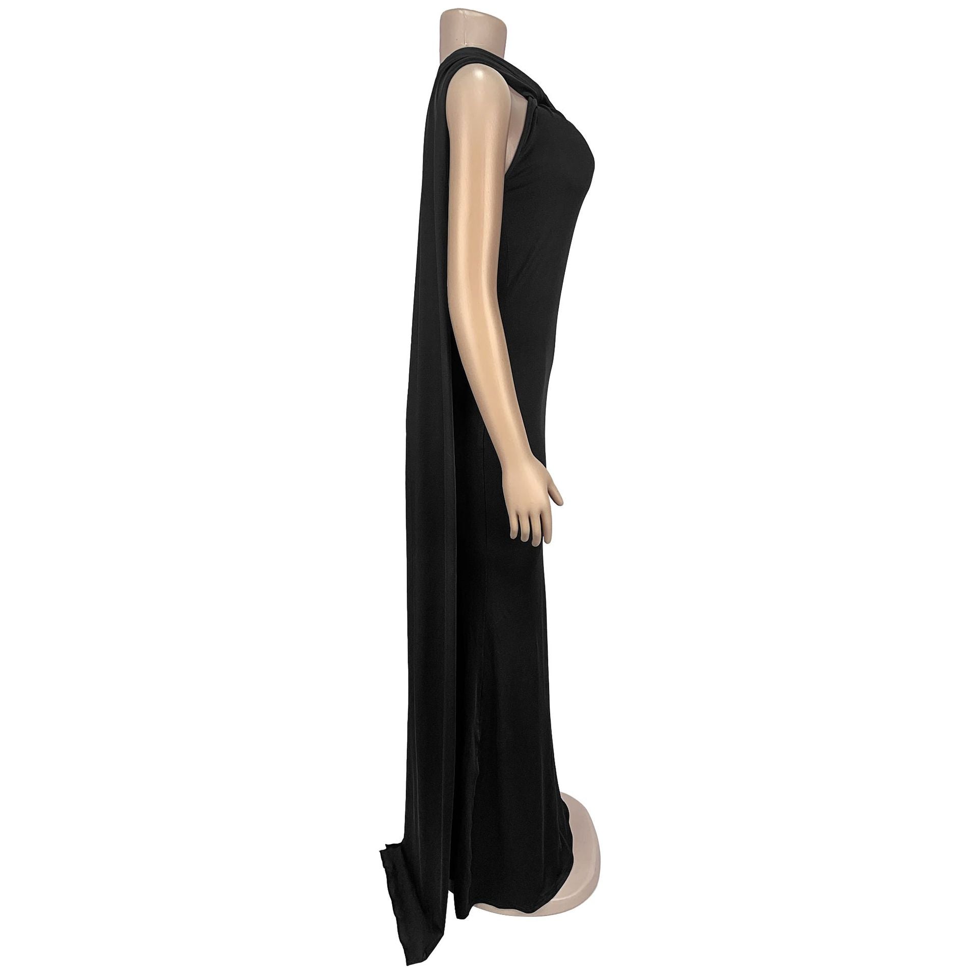 Casual Elegant Ribbon Solid Color Long Dress for Women 5