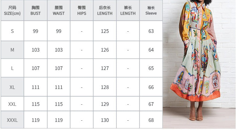 Women Chic Balloon Sleeve Turndown Collar Long Sleeve Dress 55