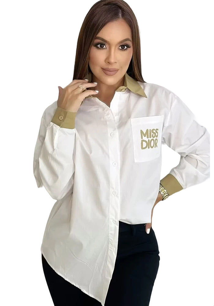 Women's Summer Fashion Prints Loose Casual Shirts