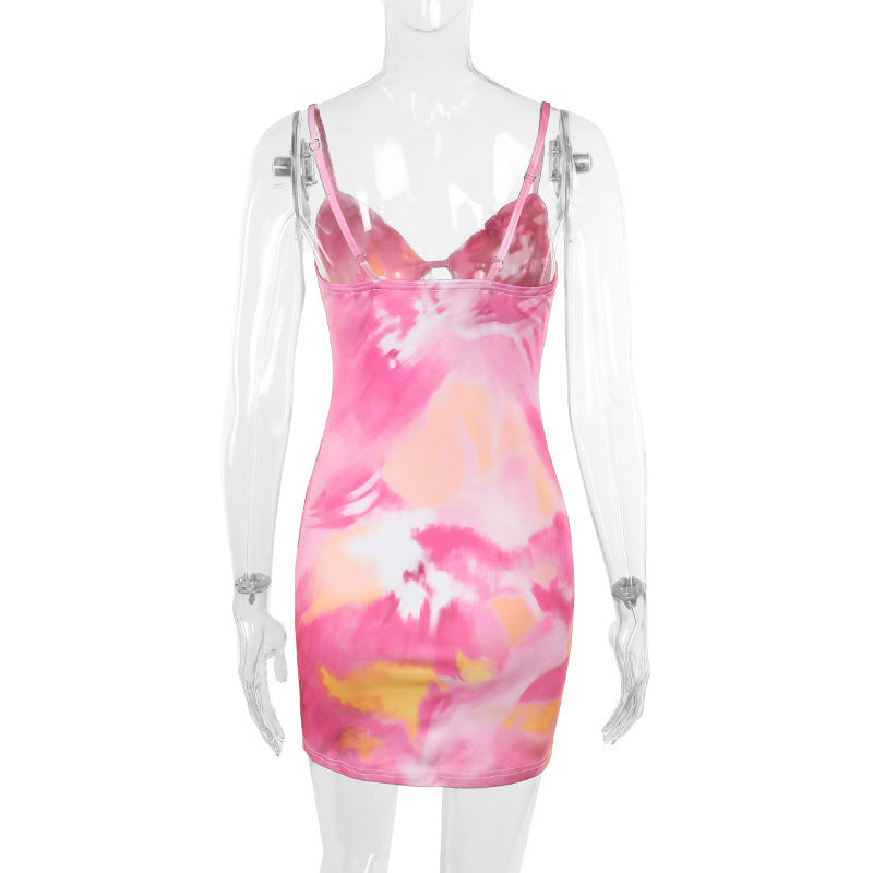 Women suspender strap Beach Holidays dress 7