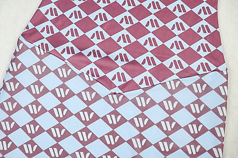 Women's Chic Semi-Sheer Printed High Neck Long Sleeve Fitted Bodycon Dress 14