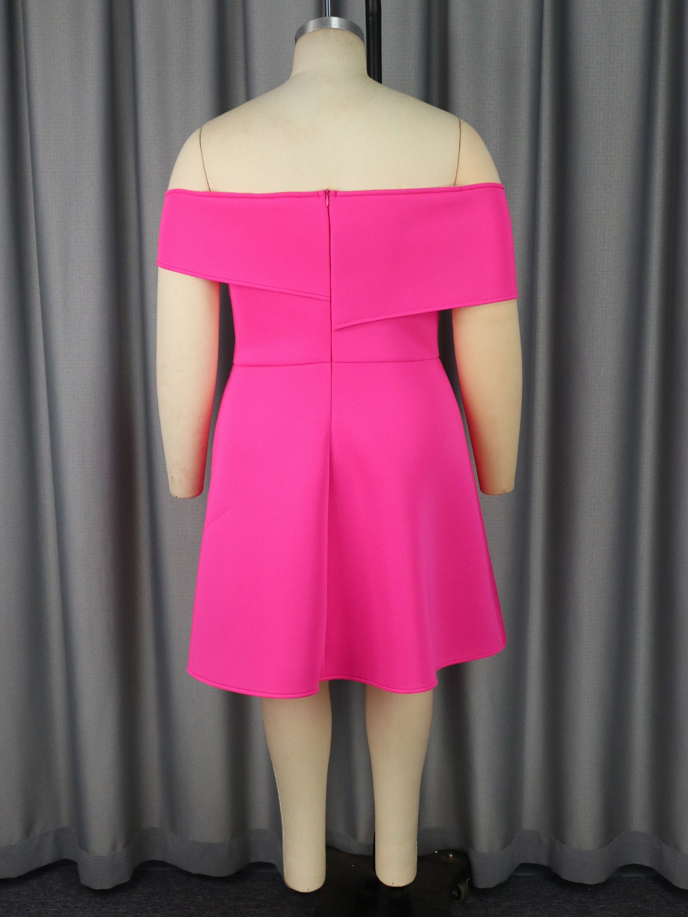 Off Shoulder A-Line Elegant Low Back Formal Party Dress 6