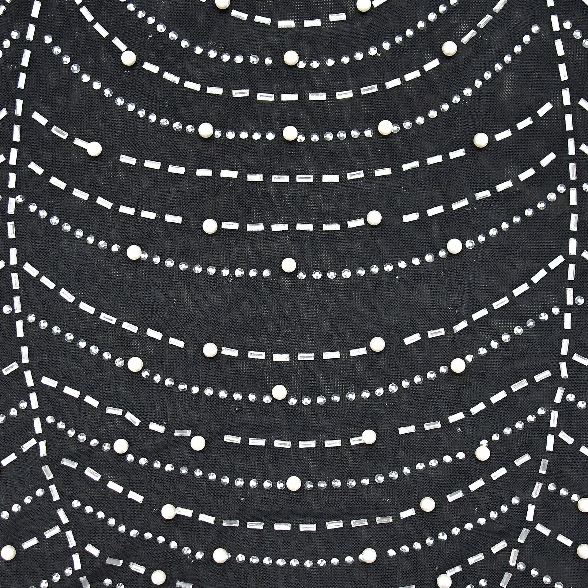 Fashion Women's Solid Color Mesh Beaded Feather Dress 28