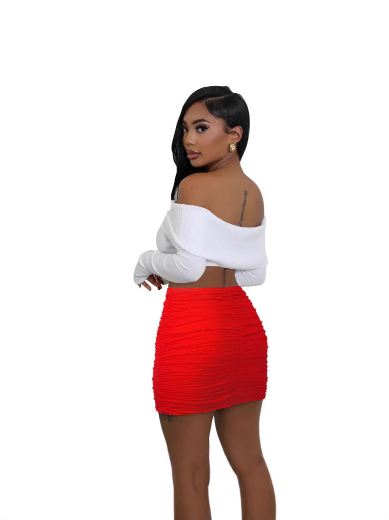 Summer Summer Fashion High Stretch Tight Fitting Mini Skirt