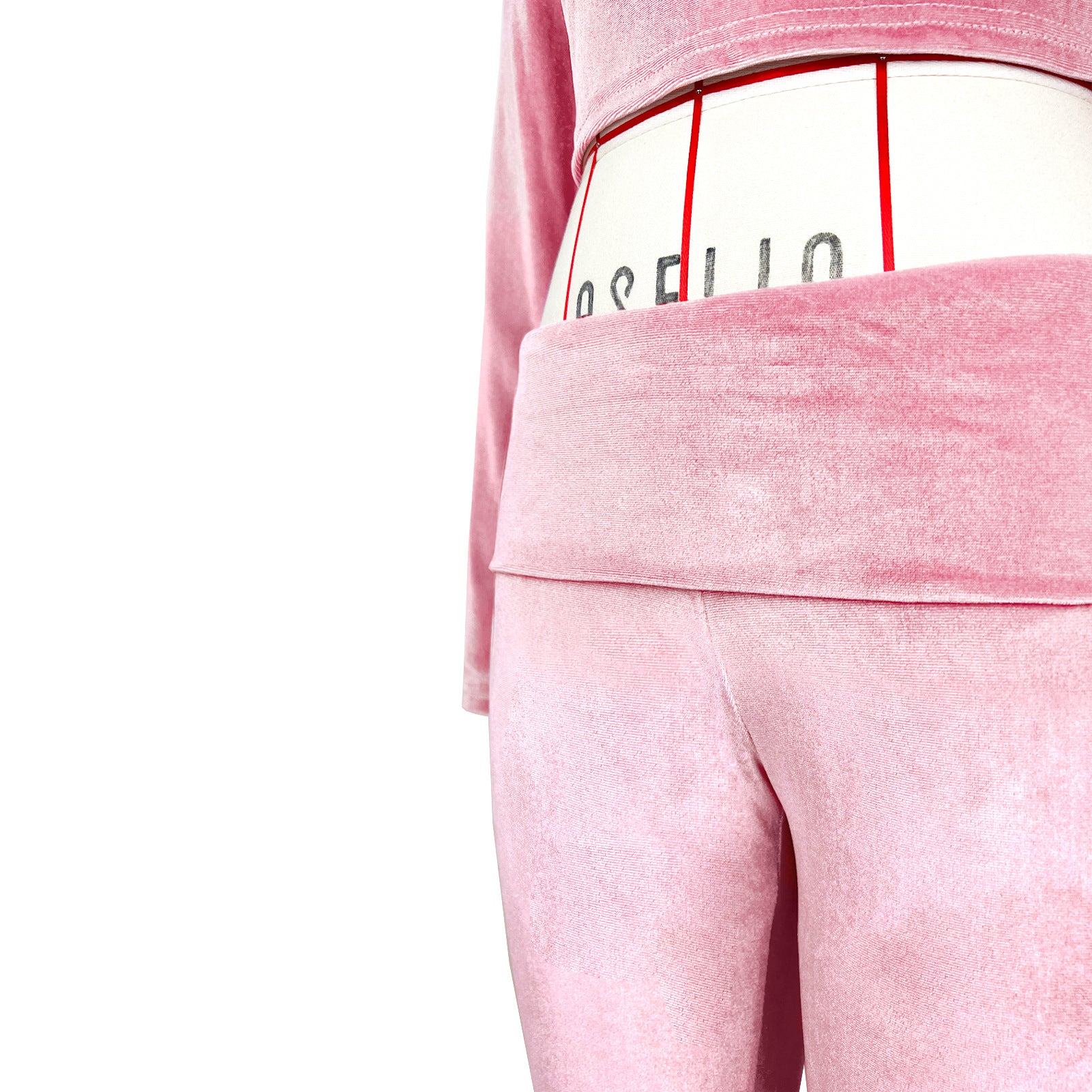 Women's Fashion Solid Color Square Neck Top Low-Waist Bell Bottom Pants Set 22