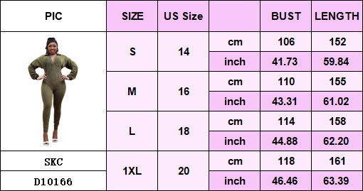 Plus Size Fashion Women Denim Washed Sexy Deep V Tight Fitting Long Sleeve Jumpsuit 16