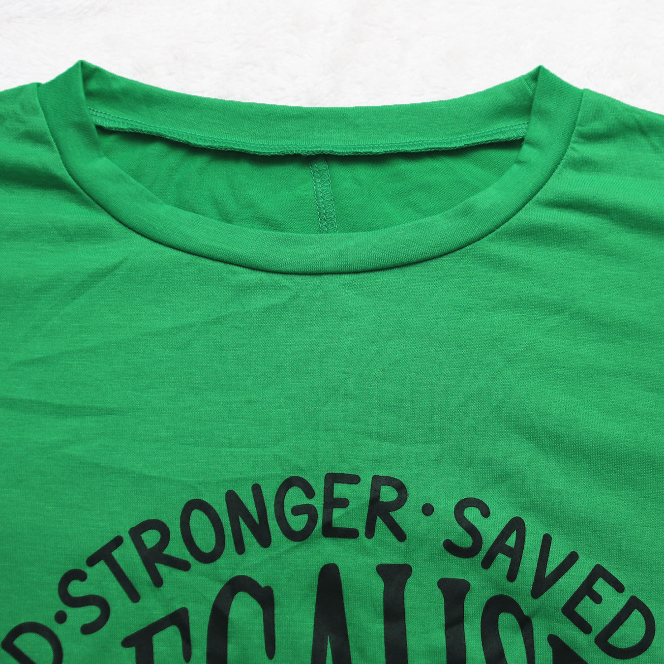 Women Summer Letter Print Short Sleeve Round Neck Bodycon Dress 5