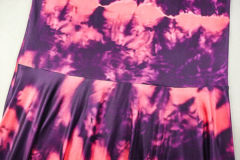 Elegant Printed High Neck Long Dress 13