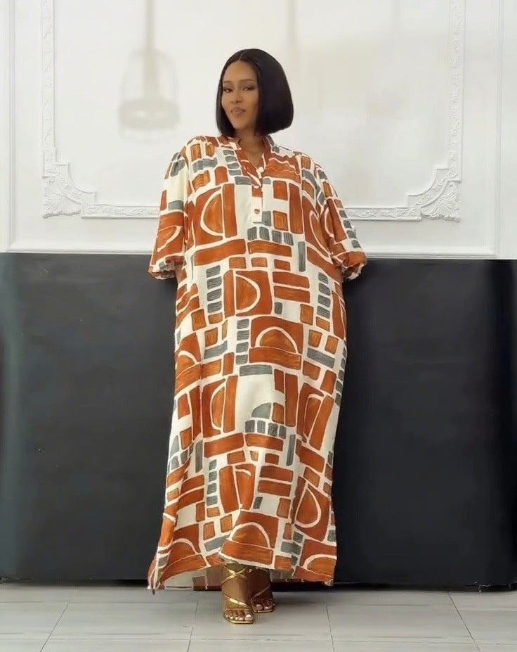 Women Career Casual Lantern sleeve slit dress 4