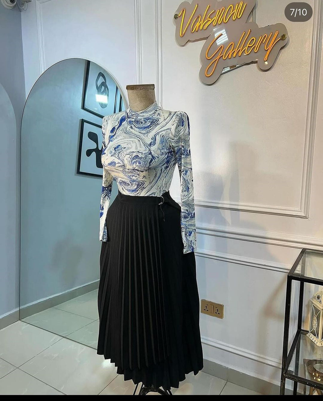 Women Summer Lace-up Irregular Long Skirt 13