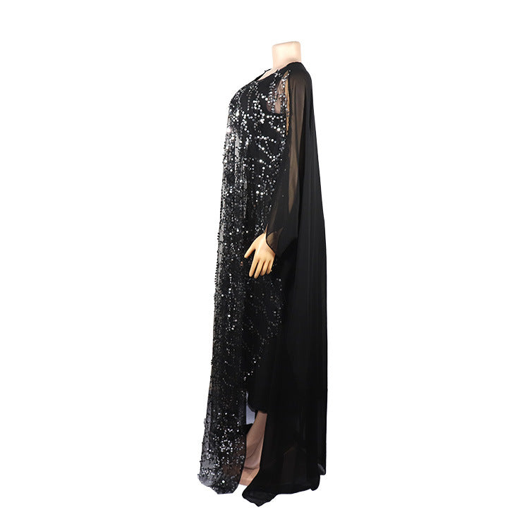 African Women beard sequin Maxi Dress 29