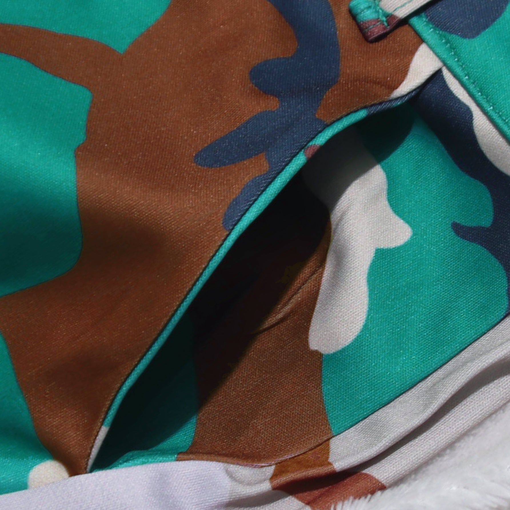 Camouflage Patchwork Bell Bottom Casual Pants 11