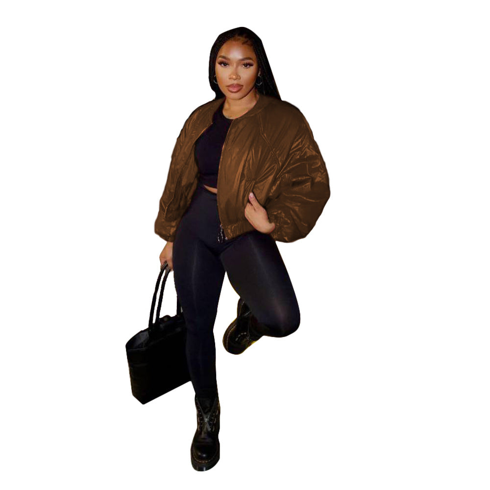 Women Fall/Winter Solid Puffed Jacket 15